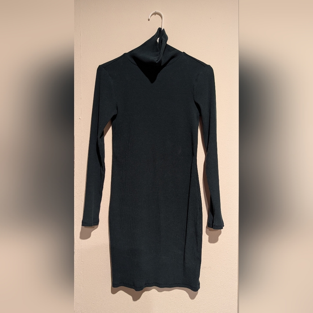 Old Navy dark green sweater dress